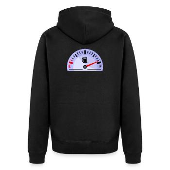 Ravitaillement en énergie électrique de la station-service - Veste à capuche bio Premium Unisexe - noir - Dos - Nico (187cm)