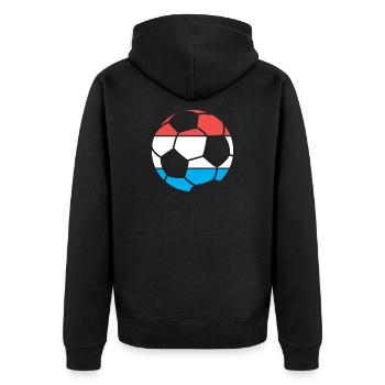 Logo du vainqueur du tournoi du symbole du ballon de l’équipe des Pays-Bas - Veste à capuche bio Premium Unisexe - noir - Dos - Nico (187cm)