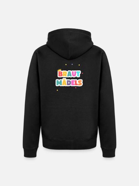 Bride Girls!! Customizable - Unisex Premium Organic Zip Hoodie - black