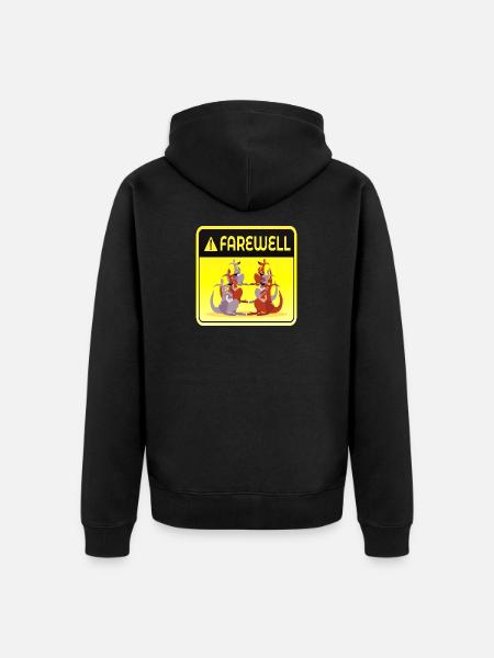 FAREWELL TEAM GROUP - Unisex Premium Organic Zip Hoodie - black