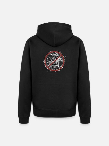 Bitte keine Fotos machen - Unisex Premium Bio Zip Hoodie - Schwarz