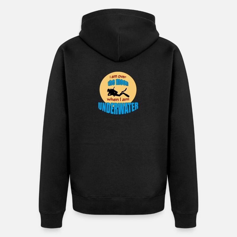 PLONGÉE - Veste à capuche bio Premium Unisexe - noir