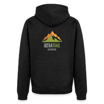 Ultra Trail Running - Veste à capuche bio Premium Unisexe - noir - Dos - Nico (187cm)