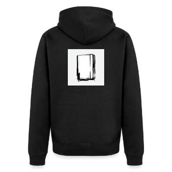 Preuve de concept - Le vide analogique - Veste à capuche bio Premium Unisexe - noir - Dos - Nico (187cm)