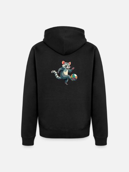 tlacuache - Unisex Premium Bio Zip Hoodie - Schwarz