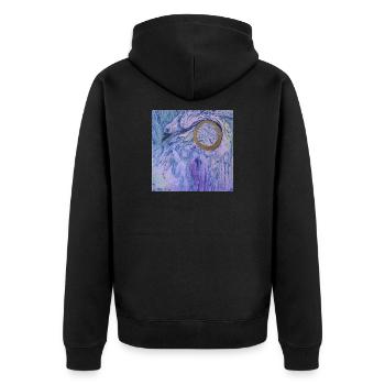 kuu haldjad 2023 - Unisex Premium Organic Zip Hoodie - black - Back - Nico (187cm)