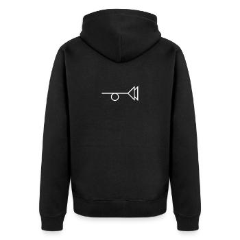 Trystero - Veste à capuche bio Premium Unisexe - noir - Dos - Nico (187cm)
