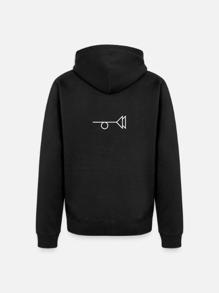 Trystero - Unisex Premium Organic Zip Hoodie - black