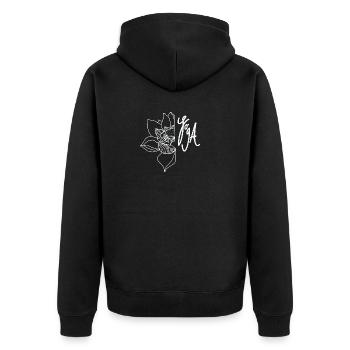 Lotus Yoga - Veste à capuche bio Premium Unisexe - noir - Dos - Nico (187cm)