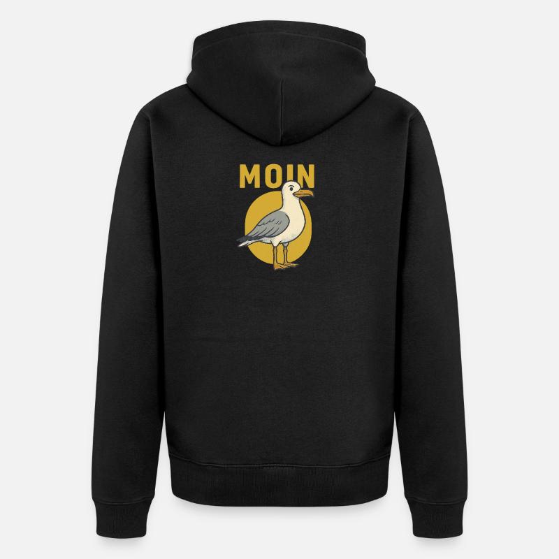 Moin Seagull - Veste à capuche bio Premium Unisexe - noir