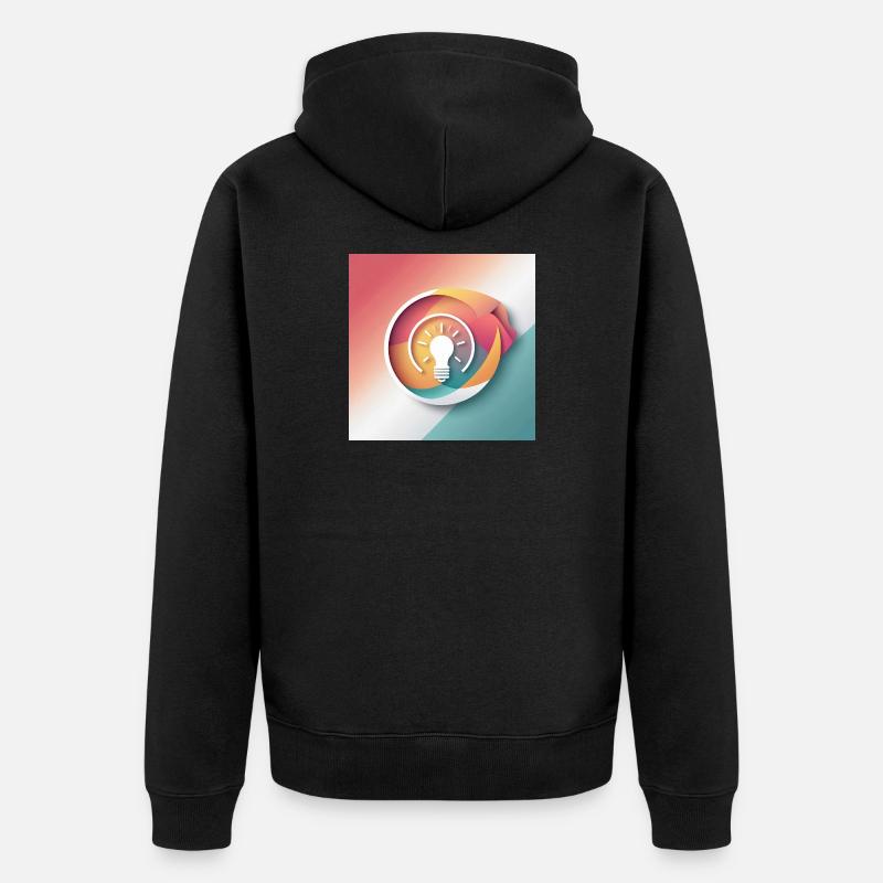 Illustration de créativité abstraite - Veste à capuche bio Premium Unisexe - noir