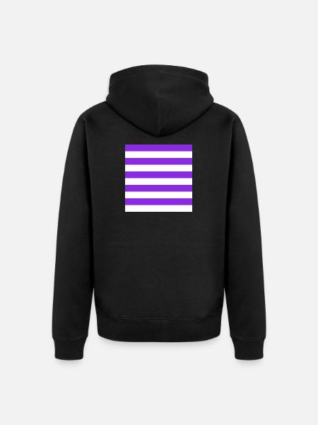 The Stripes - Unisex Premium Organic Zip Hoodie - black