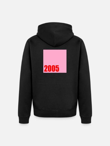 GEBURTSJAHR 2005 - Unisex Premium Bio Zip Hoodie - Schwarz