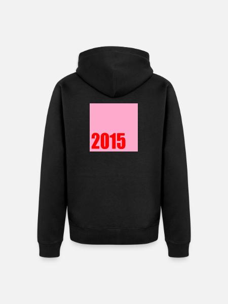 Millésime 2015 Anniversaire - Veste à capuche bio Premium Unisexe - noir