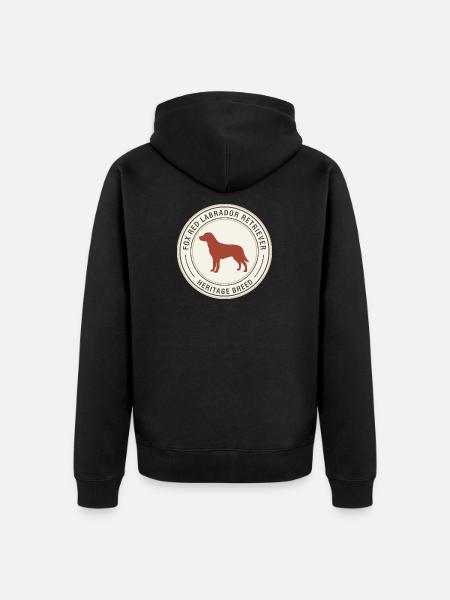 Labrador Retriever Emblem Design - Unisex Premium Bio Zip Hoodie - Schwarz