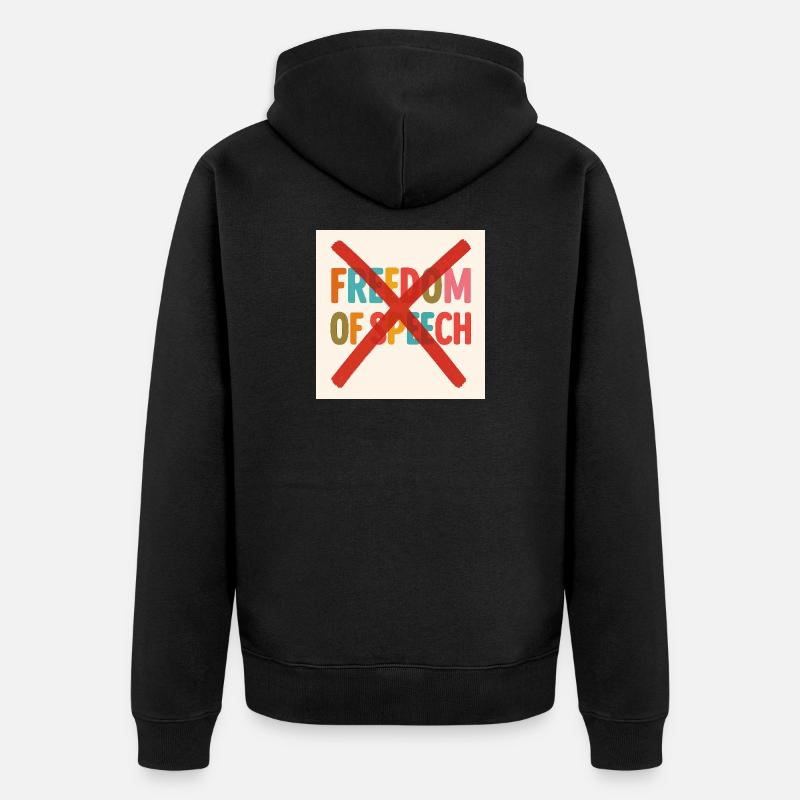 Liberté d’expression - Veste à capuche bio Premium Unisexe - noir
