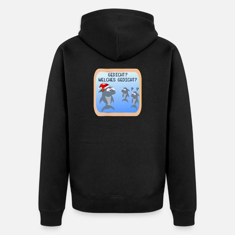 TRADITION DE NOËL POÈMES DE NOËL - Veste à capuche bio Premium Unisexe - noir