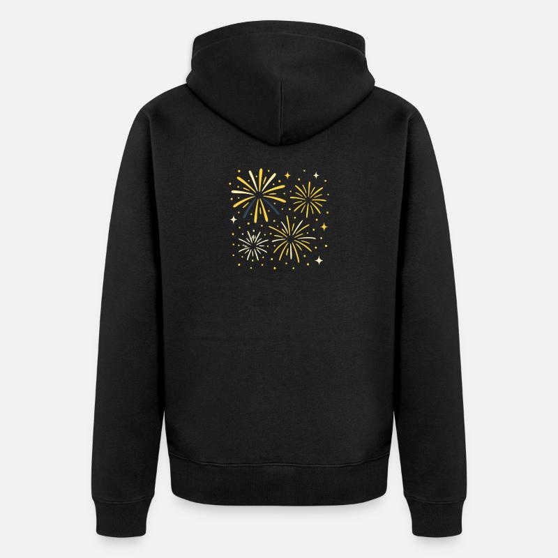 Feu d’artifice - Veste à capuche bio Premium Unisexe - noir