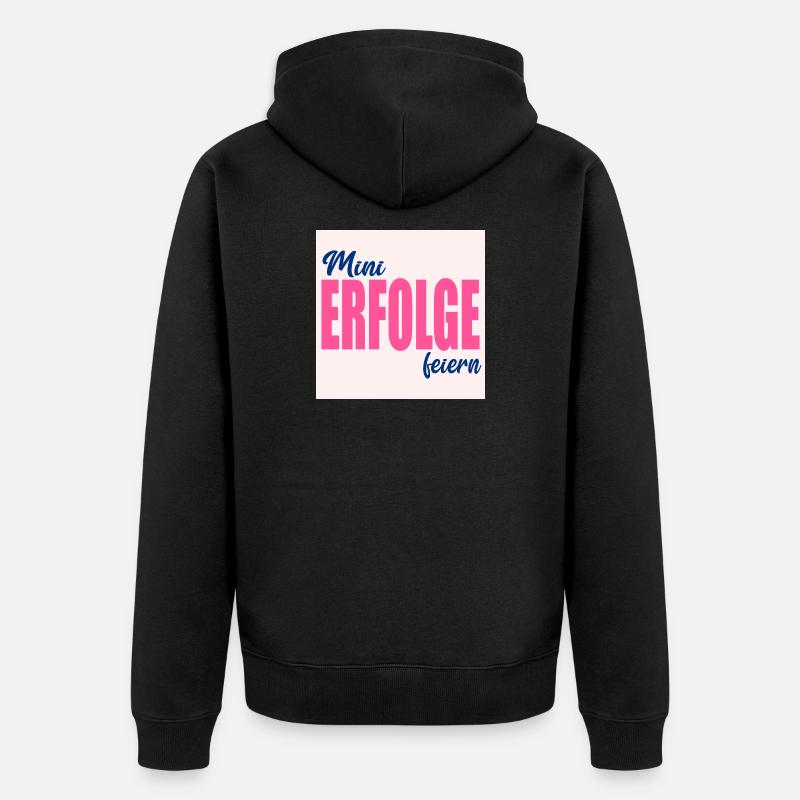 CÉLÉBREZ LES PETITS SUCCÈS - Veste à capuche bio Premium Unisexe - noir