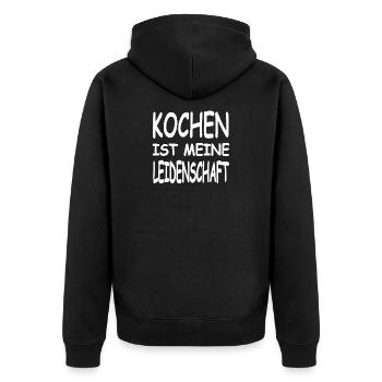 Cuire - Veste à capuche bio Premium Unisexe - noir - Dos - Nico (187cm)