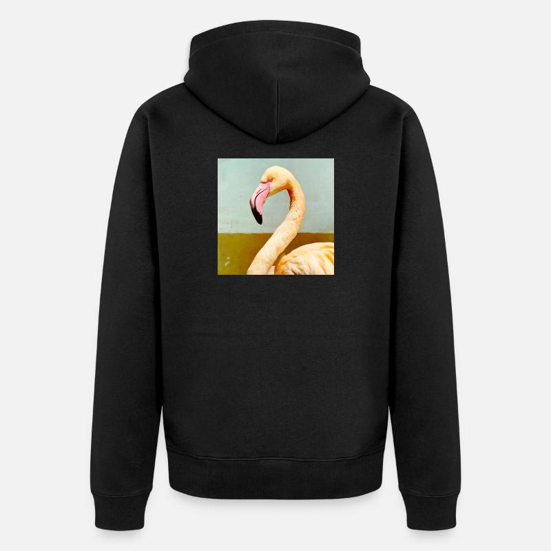 Flamant - Veste à capuche bio Premium Unisexe - noir
