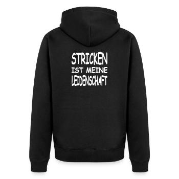 tricoter - Veste à capuche bio Premium Unisexe - noir - Dos - Nico (187cm)