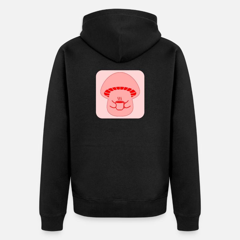 TASSE À CAFÉ CHAMPIGNONS - Veste à capuche bio Premium Unisexe - noir