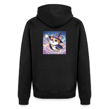 Corgi mystique - Veste à capuche bio Premium Unisexe - noir - Dos - Nico (187cm)