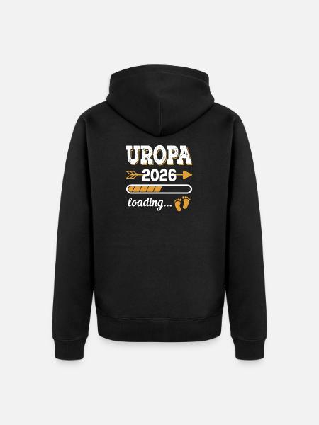 Great-Grandpa 2026 Loading Future Great-Grandfather Gift - Unisex Premium Organic Zip Hoodie - black