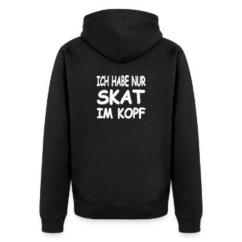 Skat - Veste à capuche bio Premium Unisexe - noir - Dos - Nico (187cm)