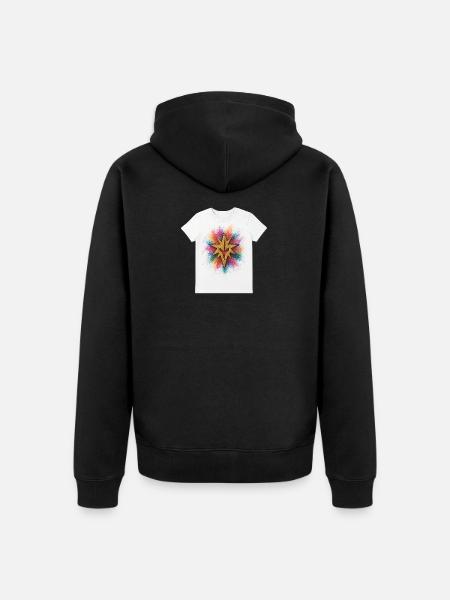 Inception Tee - Unisex Premium Bio Zip Hoodie - Schwarz