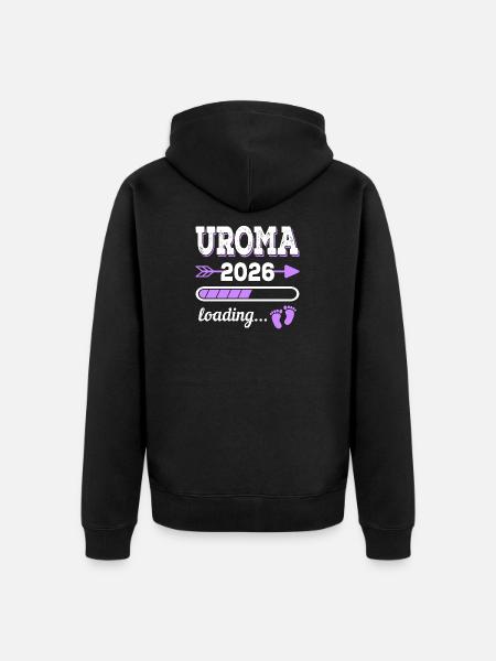 Great-Grandmother 2026 Loading Pregnancy Gift Idea - Unisex Premium Organic Zip Hoodie - black
