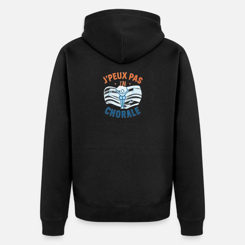 J'peux pas j'ai chorale - Veste à capuche bio Premium Unisexe - noir