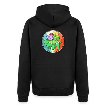 Cactus Plant Cacti - Unisex Premium Organic Zip Hoodie - black - Back - Nico (187cm)