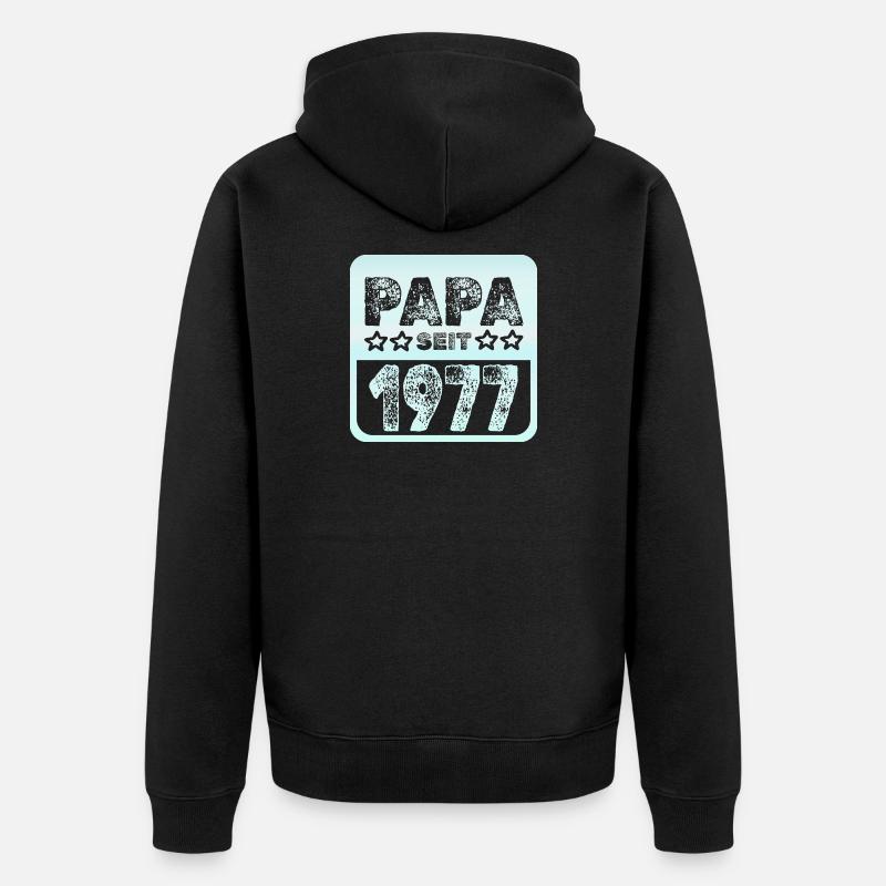 1977 - Veste à capuche bio Premium Unisexe - noir