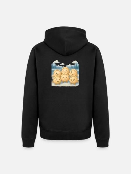 Pelmeni Further North - Unisex Premium Organic Zip Hoodie - black