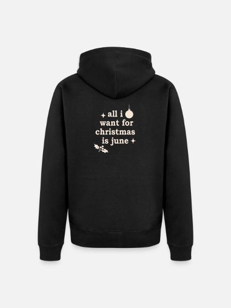 Ugly Christmas Motif - Unisex Premium Organic Zip Hoodie - black