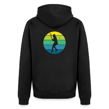 tennis - Veste à capuche bio Premium Unisexe - noir - Dos - Nico (187cm)