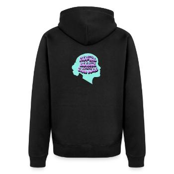 Mental Health Matters Pop Art - Veste à capuche bio Premium Unisexe - noir - Dos - Nico (187cm)