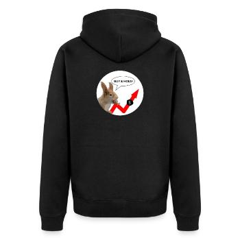 Achat et Conservation de Chemises Financières - Veste à capuche bio Premium Unisexe - noir - Dos - Nico (187cm)
