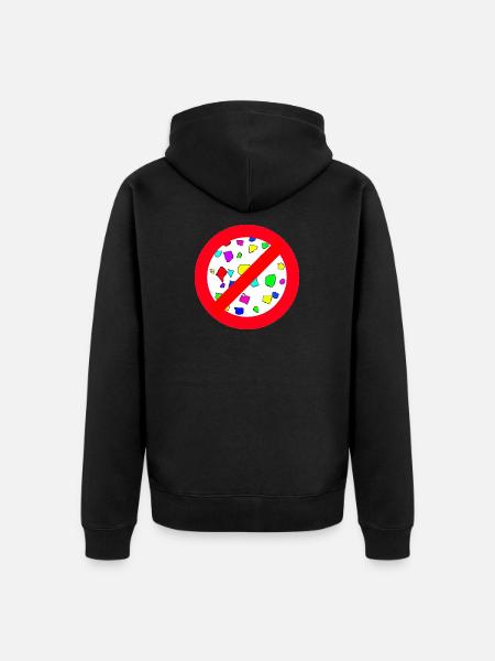 SSMK Logo Only - Unisex Premium Organic Zip Hoodie - black