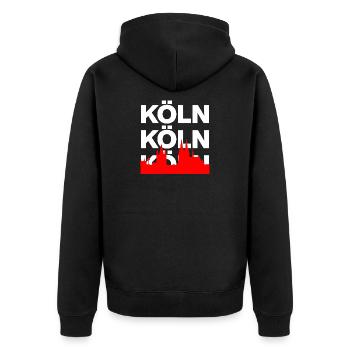 KÖLLE ES EIN JEFÖHL KÖLN DOMLIEBE RHEIN DOMSTADT - Veste à capuche bio Premium Unisexe - noir - Dos - Nico (187cm)