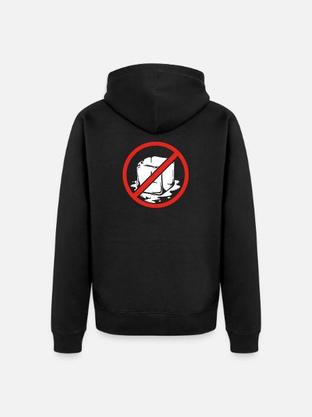Kein Symbol Anti-Abschiebungs-Pro-Einwanderer-Marsch - Unisex Premium Bio Zip Hoodie - Schwarz