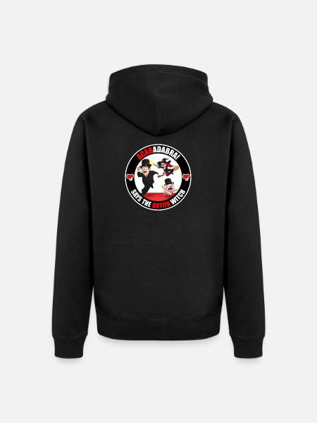 The Antifa Witch - Rich - Unisex Premium Organic Zip Hoodie - black