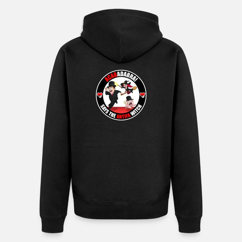 The Antifa Witch - Rich - Veste à capuche bio Premium Unisexe - noir