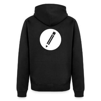 Crayon - Veste à capuche bio Premium Unisexe - noir - Dos - Nico (187cm)