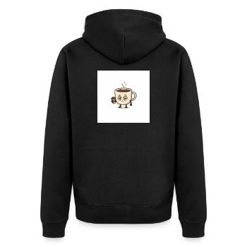 Je suis fatigué - Veste à capuche bio Premium Unisexe - noir - Dos - Nico (187cm)