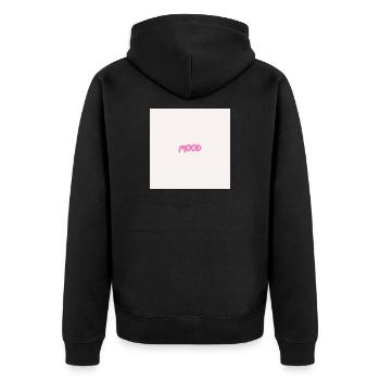 "MOOD" Graphic Tee Design - Veste à capuche bio Premium Unisexe - noir - Dos - Nico (187cm)
