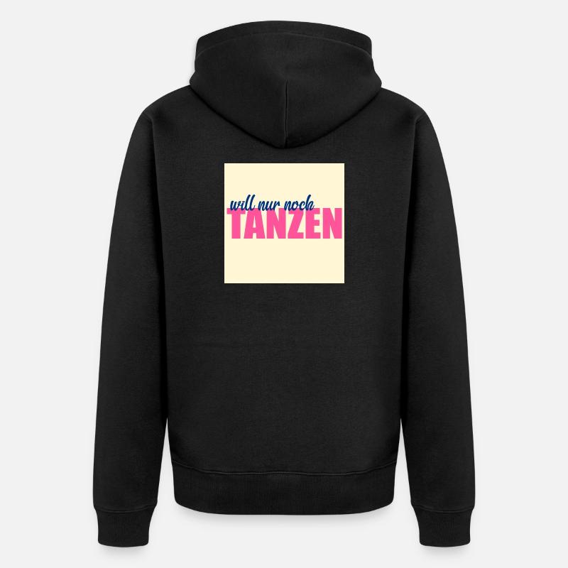 Leidenschaft Tanzen - Unisex Premium Bio Zip Hoodie - Schwarz