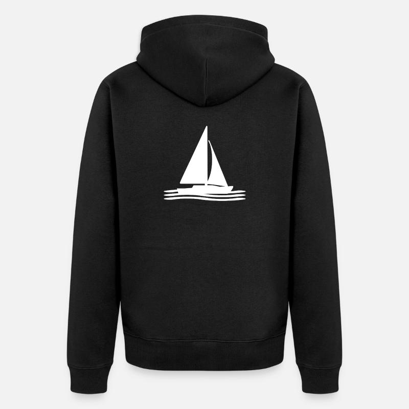 Voile - Veste à capuche bio Premium Unisexe - noir